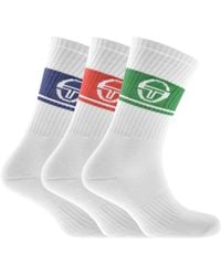 Sergio Tacchini - Three Pack Logo Socks - Lyst