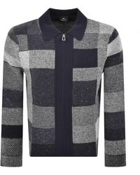 Paul Smith - Patchwork Full Zip Cardigan - Lyst