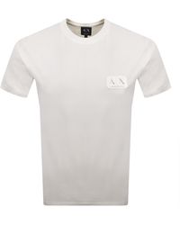 ARMANI EXCHANGE - Logo T Shirt Off - Lyst