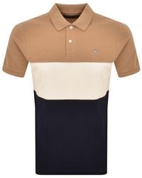 GANT - Block Stripe rugger Polo T Shirt - Lyst