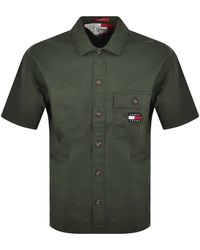 Tommy Hilfiger - Short Sleeve Solid Overshirt - Lyst