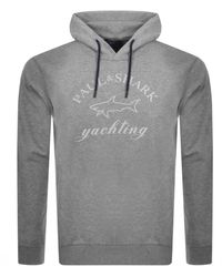 paul and shark overhead logo hoodie