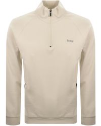 BOSS BUSINESS - Boss Sense Quarter Zip Sweatshirt - Lyst
