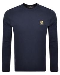 Belstaff - Long Sleeve Logo T Shirt - Lyst