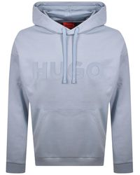 HUGO - Oversized Ditchle Hoodie Light - Lyst