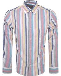 GANT - Oxford Multi Stripe Long Sleeved Shirt - Lyst