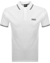 Barbour - Tipped Polo T Shirt - Lyst