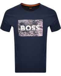 BOSS - Boss Te Building T Shirt - Lyst