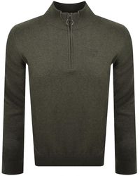 Barbour - Half Zip Knit Jumper - Lyst