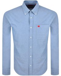HUGO - Long Sleeved Evito Shirt - Lyst