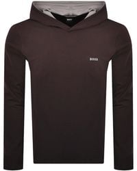 BOSS BUSINESS - Boss Mix And Match Hooded T Shirt Dark - Lyst