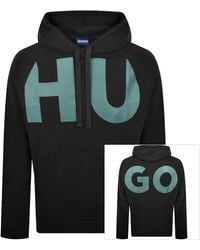 HUGO - Hugo Logo Hoodie - Lyst