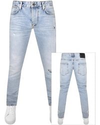 Armani - Emporio J06 Slim Fit Jeans Light Wash - Lyst