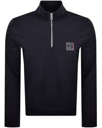 Paul Smith - Half Zip Sweatshirt - Lyst