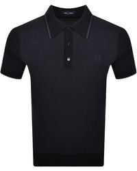 Fred Perry - Waffle Knit Polo T Shirt - Lyst