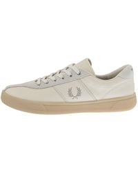 Fred Perry - Leather Tennis Trainers Off - Lyst