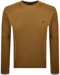 Fred Perry - Waffle Stitch Knit Jumper - Lyst