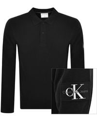 Calvin Klein - Jeans Long Sleeve Polo T Shirt - Lyst