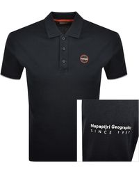 Napapijri - E Badge Short Sleeve Polo T Shirt - Lyst