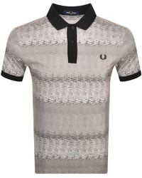 Fred Perry - Subculture Waves Polo T Shirt - Lyst