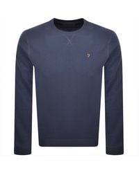 Farah - Farah Tim New Crew Neck Sweatshirt - Lyst
