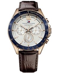 tommy hilfiger dean chronograph bracelet watch in stainless steel