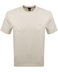 BOSS BUSINESS - Boss C Taut 01 Mercerised T Shirt Off - Lyst