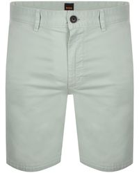 BOSS - Boss Chino Slim Shorts Aqua - Lyst