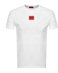 HUGO - Diragolino212 Label Logo T-Shirt Nos - Lyst