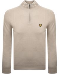 Lyle & Scott - Quarter Zip Knitted Jumper - Lyst