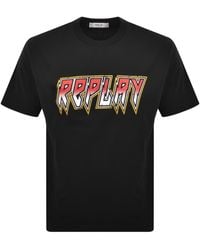 Replay - Graphic T Shirt - Lyst