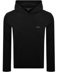 BOSS BUSINESS - Boss Waffle Long Sleeve Hooded T Shirt - Lyst