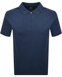 Paul Smith - Zebra Zip Polo T Shirt - Lyst