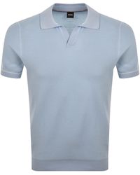 BOSS BUSINESS - Boss Knit Polo Jumper - Lyst