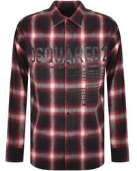 DSquared² - Dsqua2 Checked Long Sleeve Shirt - Lyst