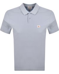 Calvin Klein - Jeans Micro Waffle Badge Polo - Lyst