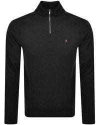 Farah - Farah Jim Quarter Zip Sweatshirt - Lyst