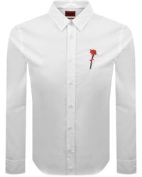HUGO - Long Sleeved Emero Shirt - Lyst