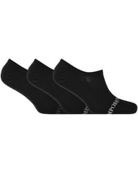 Armani - Emporio 3 Pack Low Cut Socks - Lyst