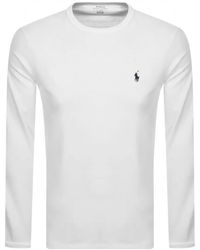 Ralph Lauren Long Sleeved T Shirt - White