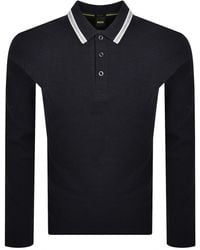 BOSS - Boss Plisy Long Sleeve Polo - Lyst