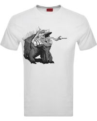 HUGO - Dibeach T Shirt - Lyst