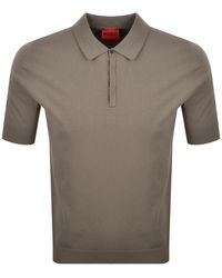 HUGO - San Peter Knit Polo Jumper - Lyst