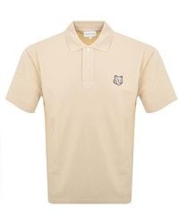 Maison Kitsuné - Fox Head Patch Polo T Shirt - Lyst