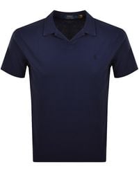 Ralph Lauren - Open Collar Polo T Shirt - Lyst