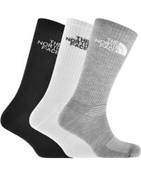 The North Face - 3 Pack Crew Socks - Lyst