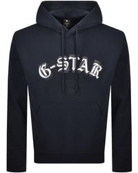 G-Star - Logo Hoodie - Lyst