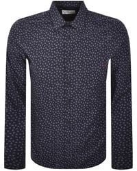 Replay - Patterned Long Sleeved Shirt - Lyst