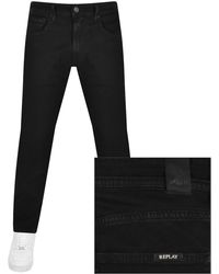 Replay - Logo Trousers - Lyst