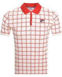 Fila - Bobby Check Polo T Shirt - Lyst
